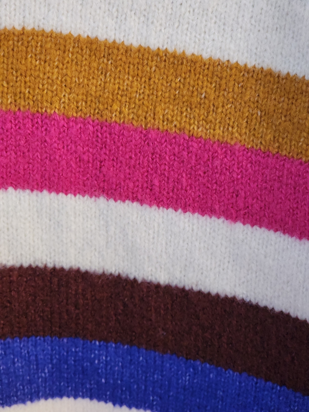 C&C California Multicolor Striped Crewneck Sweater Oversized XL - Picture 11 of 12